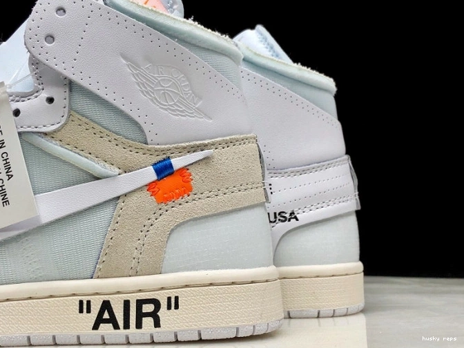 Cheap Husky Off-White AQ0818-100 Air Jordan 1 High Retro White 0717